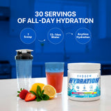 Evogen etiqueta con ingredientes clave y perfil de electrolitos