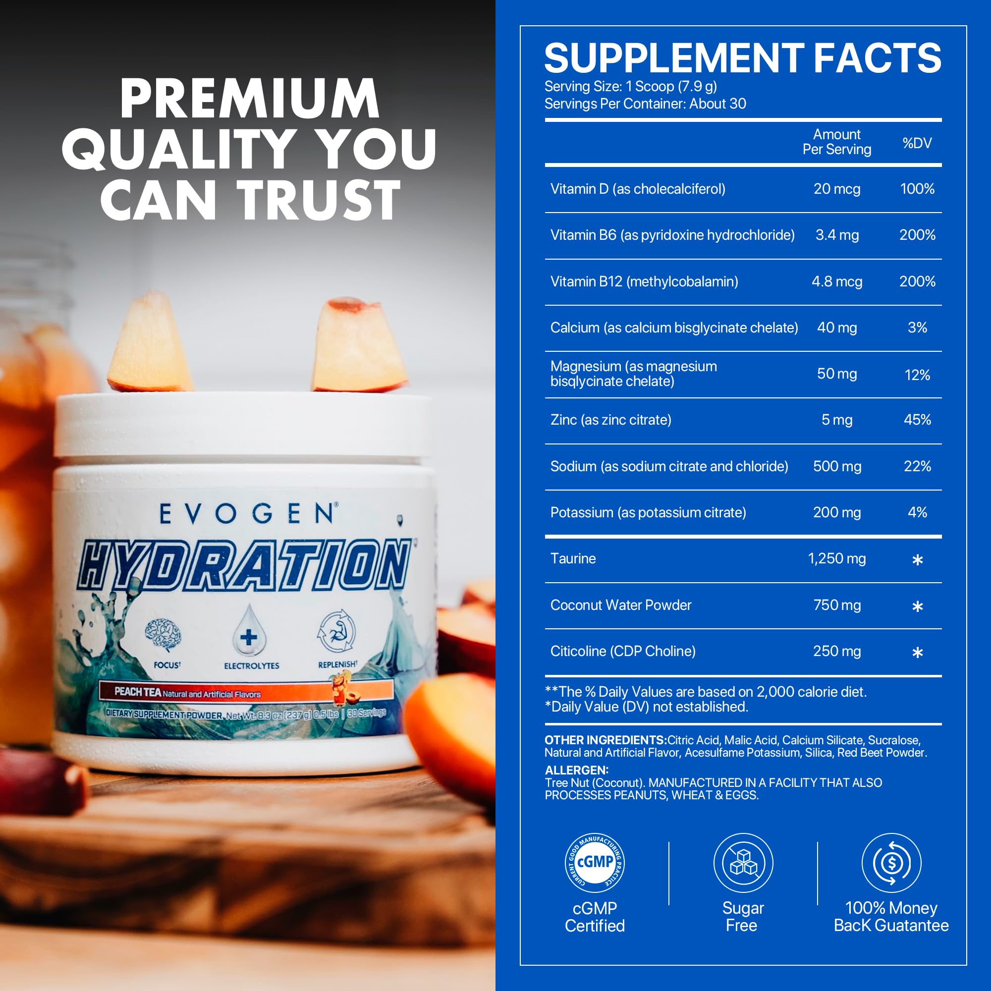 Evogen Hydration uso durante entrenamiento con atleta hidratándose para rendimiento sostenido