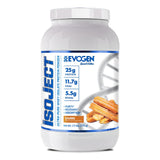 Evogen Isoject vista frontal del envase, muestra pureza y sabor churro
