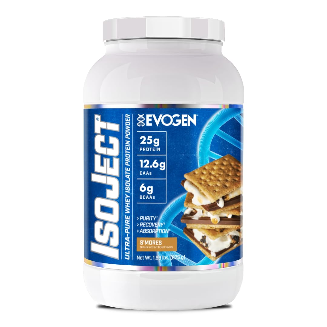 Evogen Isoject envase frontal mostrando diseño y porciones