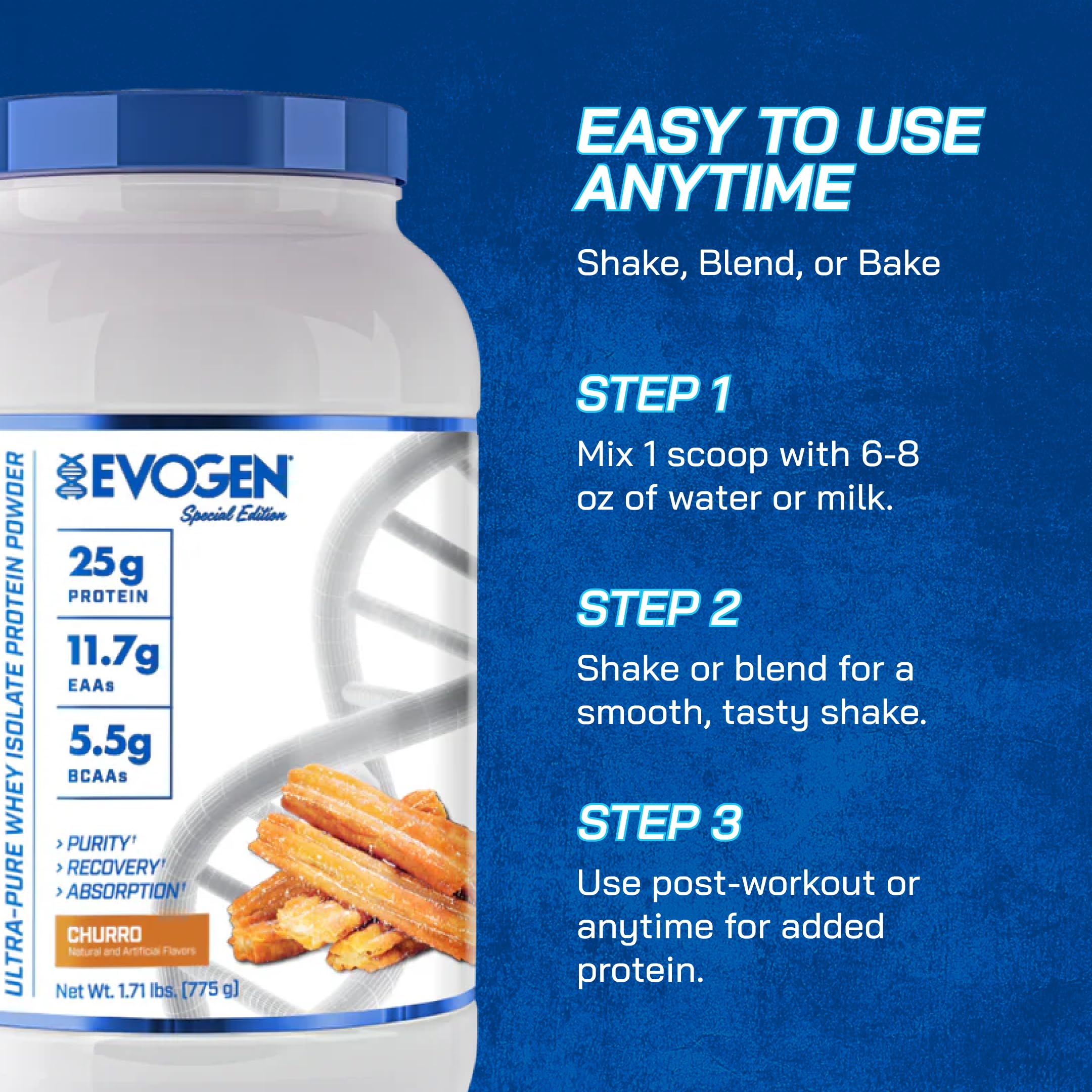 Evogen Isoject smoothie con frutas, beneficio versatilidad en recetas