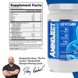 Vaso con Evogen AminoJect en uso durante entrenamiento para hidratación