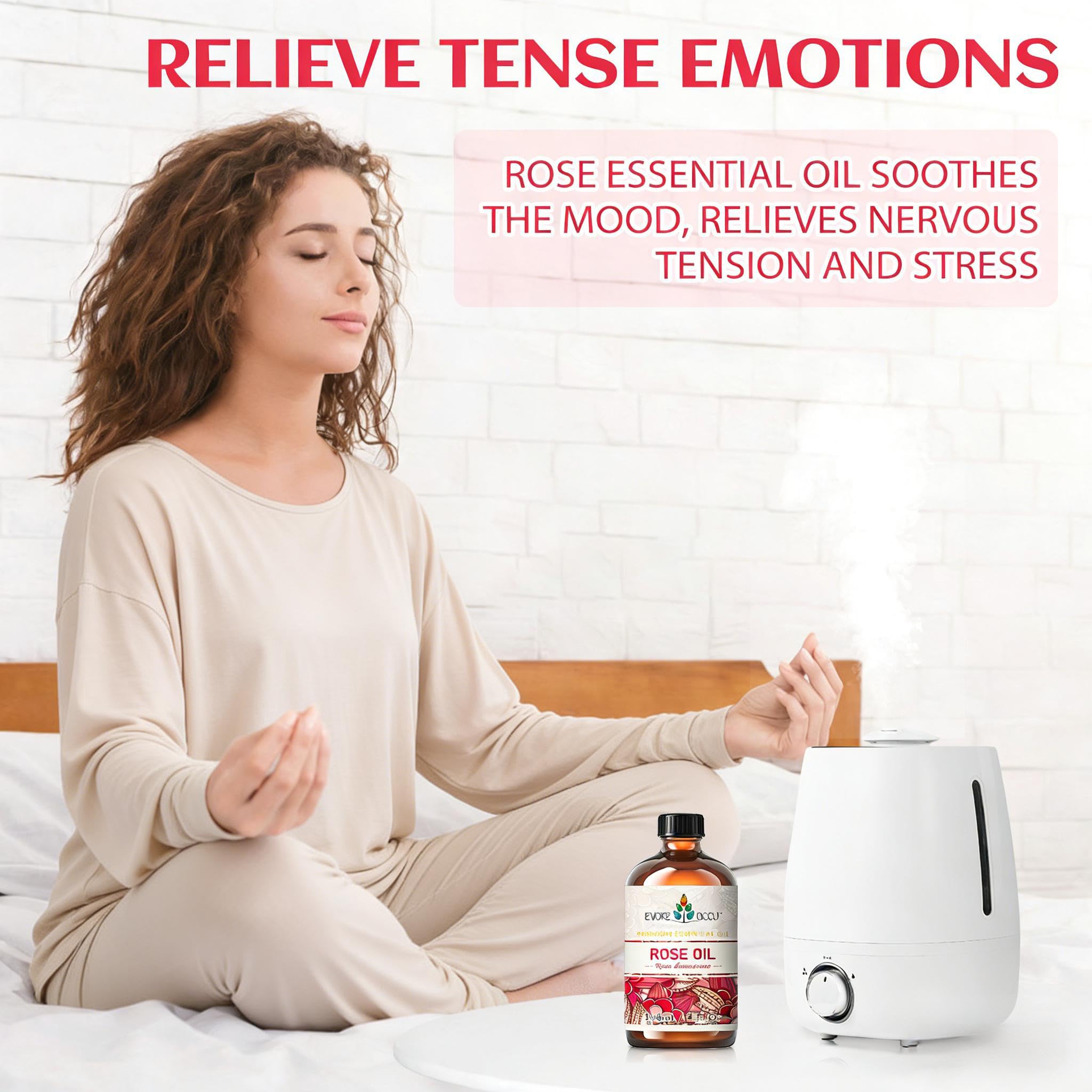 EVOKE OCCU uso facial en rutina nocturna, aroma relajante y complementario