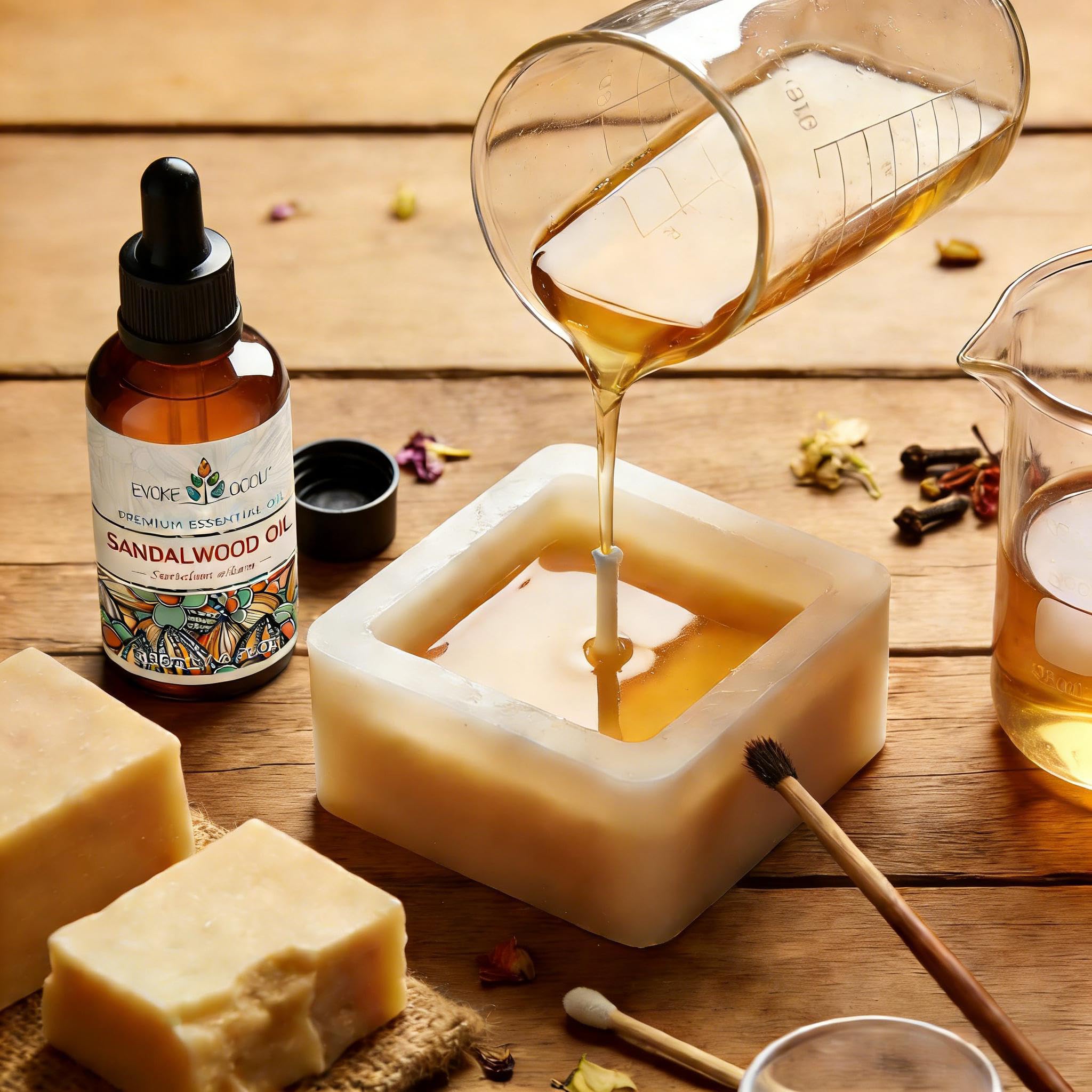 EVOKE OCCU gota de aceite sobre piel destacando textura sedosa