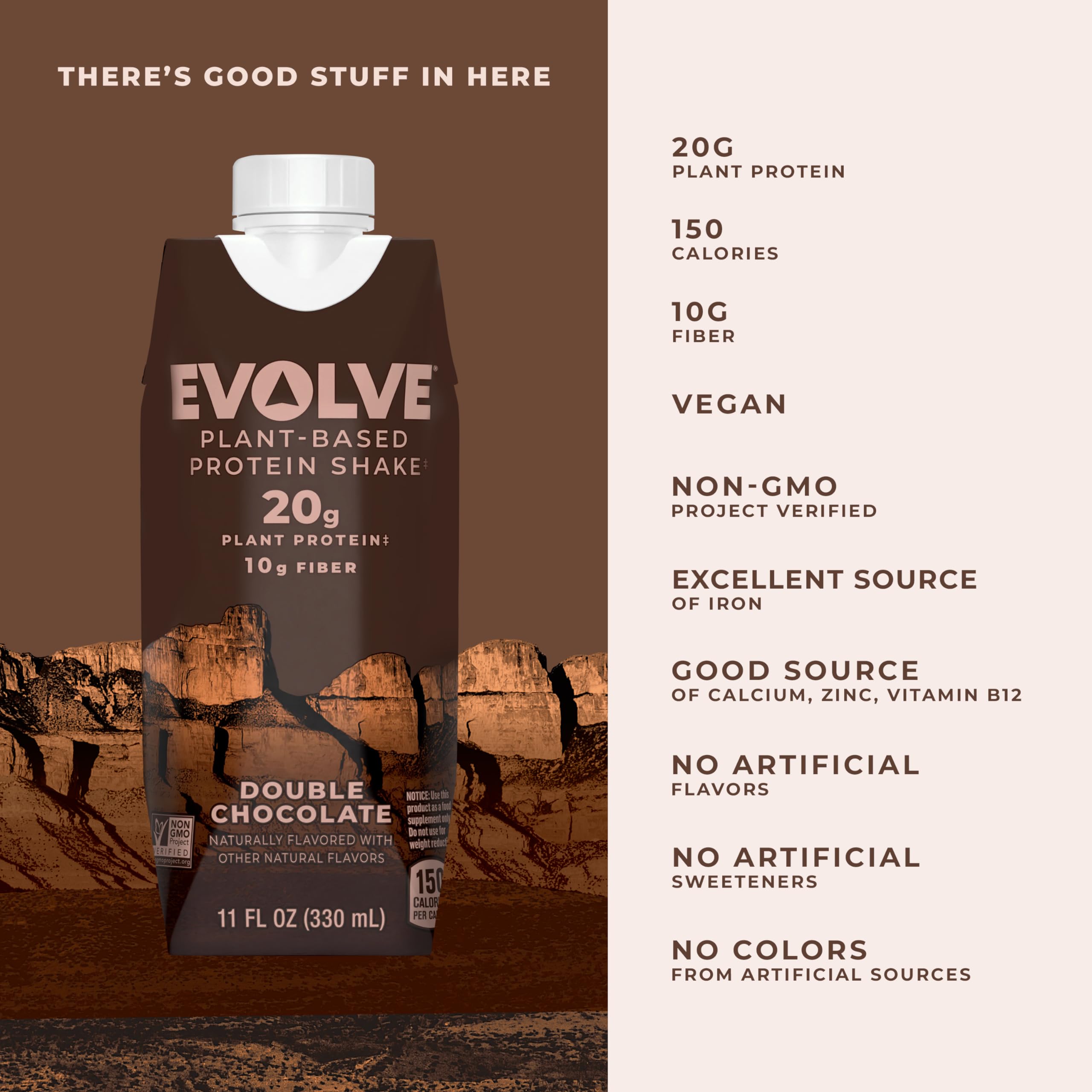 Evolve batido detalle de textura cremosa al servir, evidencia de sabor chocolate y consistencia