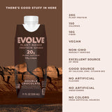 Evolve batido detalle de textura cremosa al servir, evidencia de sabor chocolate y consistencia