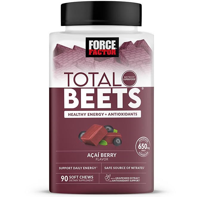 evsemo frontal del envase Total Beets mostrando 90 unidades y conveniencia