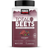 evsemo frontal del envase Total Beets mostrando 90 unidades y conveniencia