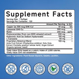 Ewecxine etiqueta nutricional en primer plano demostrando transparencia
