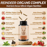 Ewecxine primeros planos de extractos: reno, rhodiola y ortiga indicando origen natural