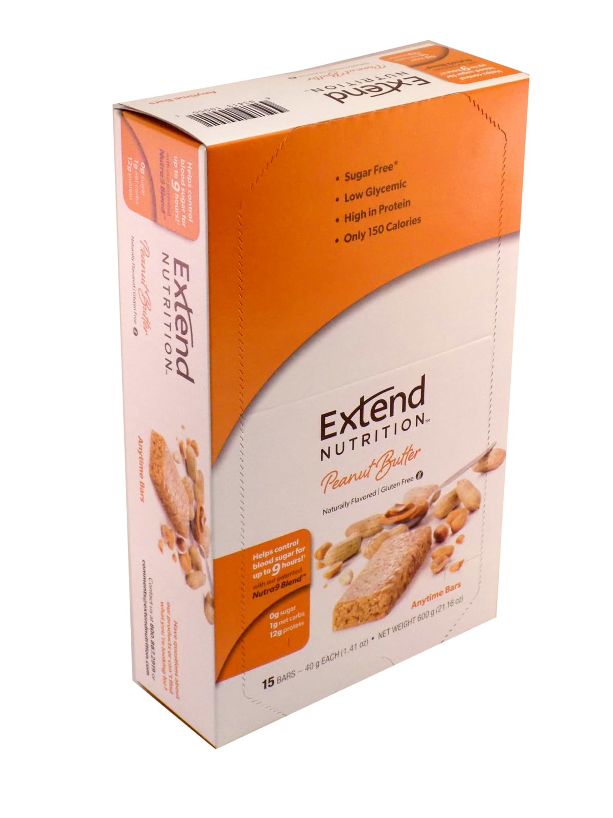 Extend Bar etiqueta nutricional enfocada en proteína y bajo azúcar
