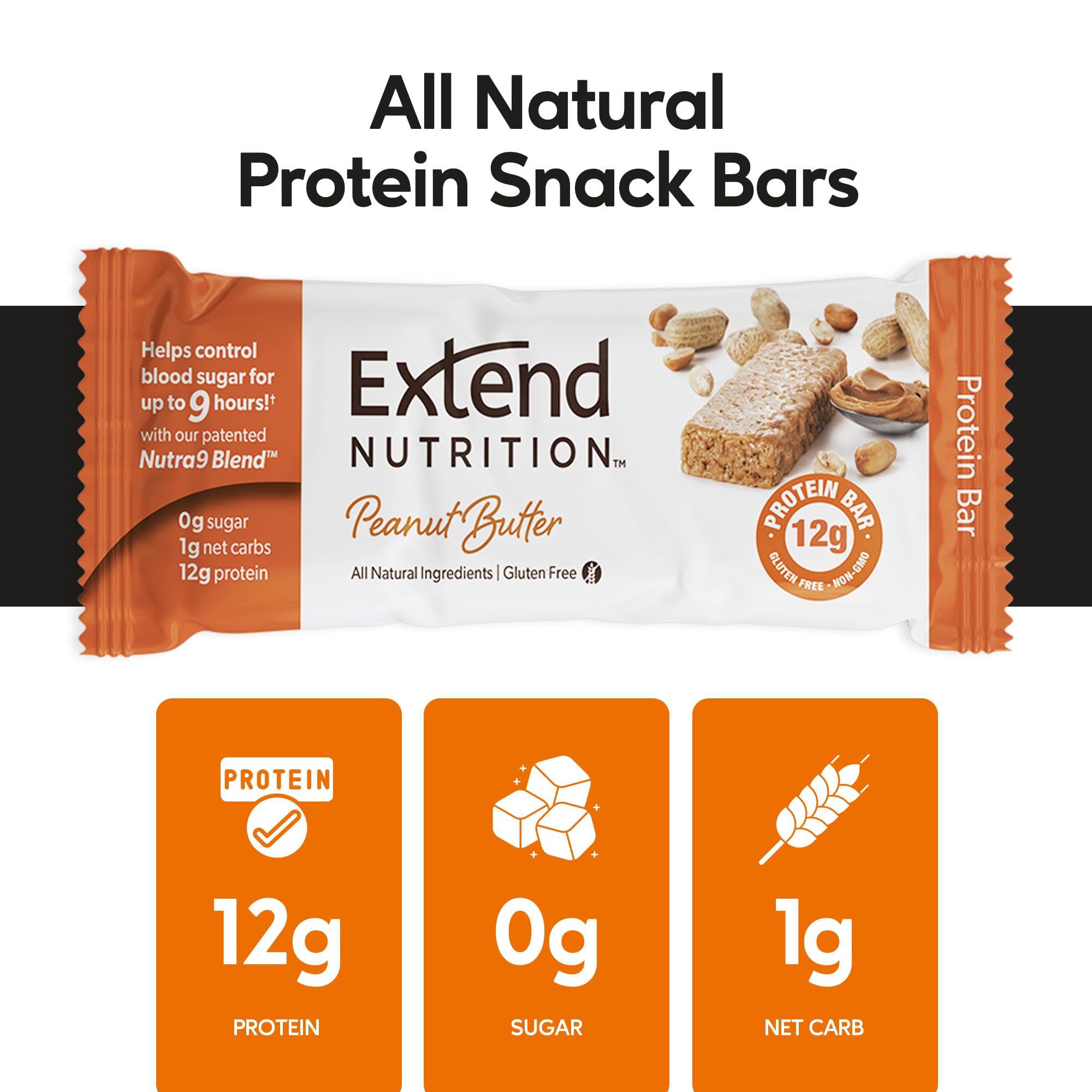 Extend Bar ingredientes naturales ilustrados para una opción limpia