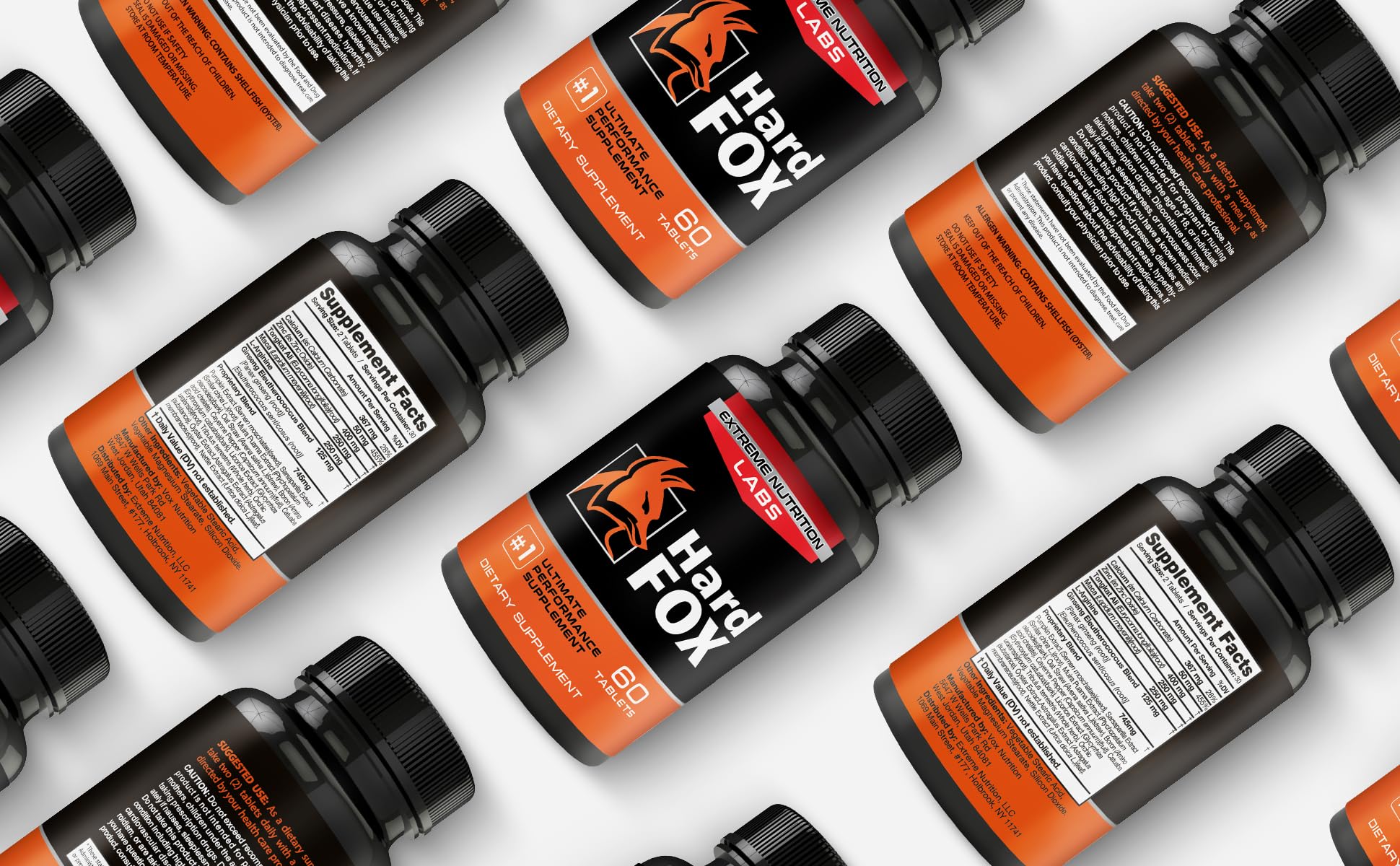 EXTREME NUTRITION LABS envase en mano que muestra tamaño real y conveniencia