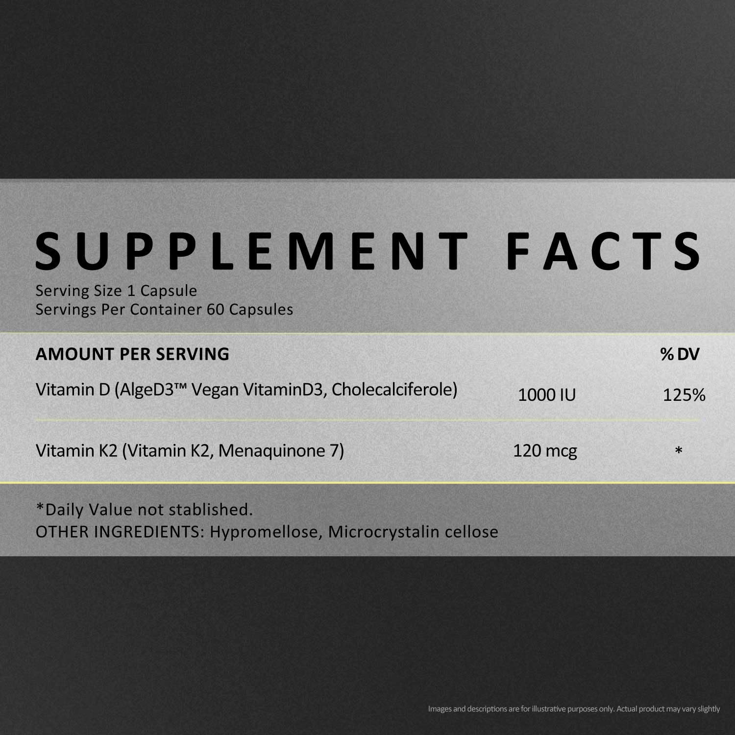 EXUVITAL etiqueta con ingredientes y certificaciones claras