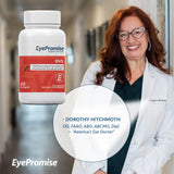 Sello NSF en el empaque EyePromise que indica certificación de calidad