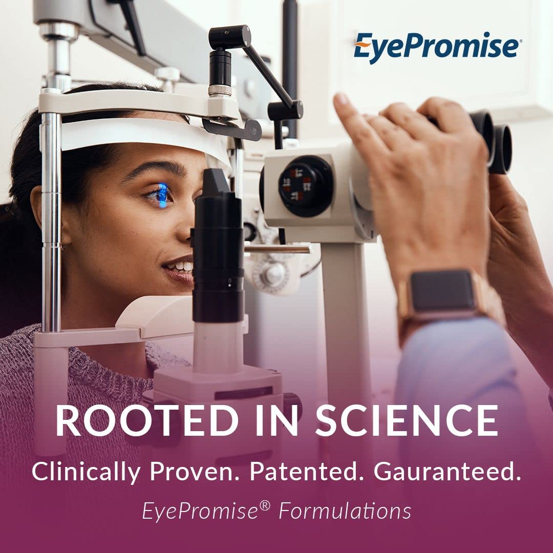 EyePromise etiqueta nutricional destacando luteína y zeaxantina