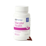 EyePromise frente del envase mostrando 60 softgels y beneficio de apoyo macular