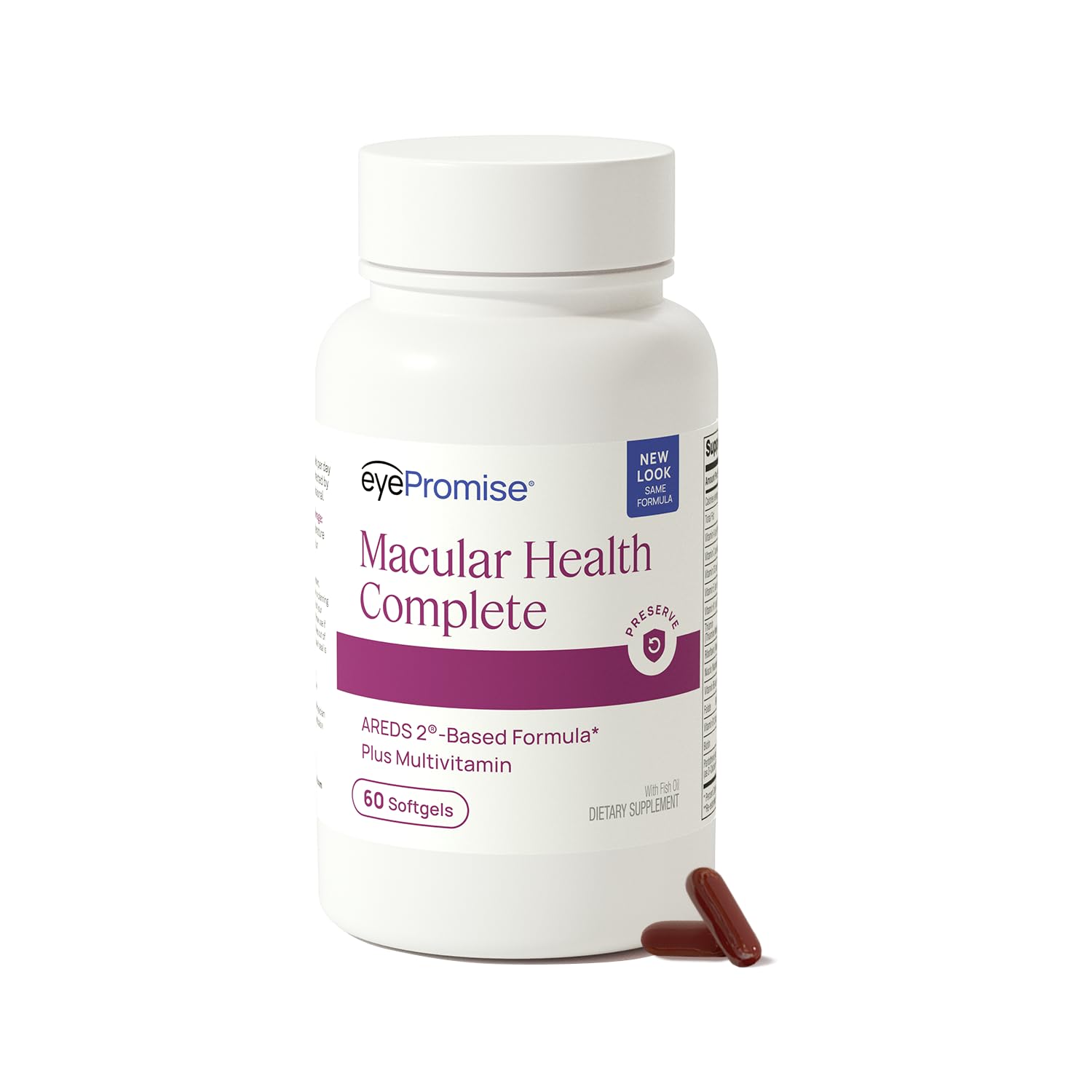 EyePromise frente del empaque mostrando 60 softgels y beneficios