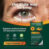 eyetamins primer plano de softgel mostrando textura y pureza