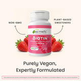 Persona activa con EZ Melts biotin, conveniencia en la rutina diaria