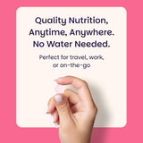 Detalle facts nutricionales de EZ Melts biotin con información clara