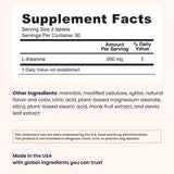 EZ Melts detalle de la etiqueta con ingredientes y certificaciones claras