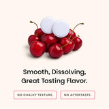 EZ Melts representación de cereza roja indicando sabor agradable