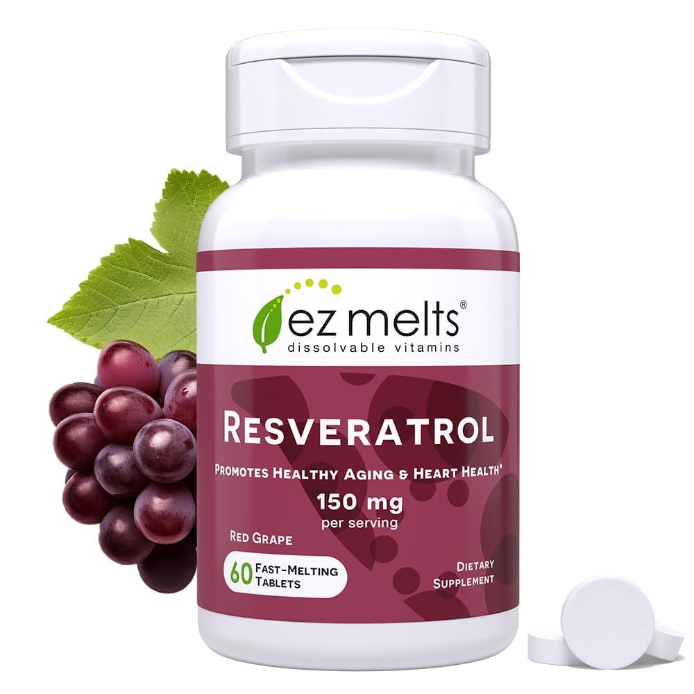 EZ Melts envase frontal mostrando diseño y cantidad, conveniencia diaria