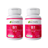 EZ Melts envase frontal mostrando 180 tabletas y sabor cherry para conveniencia