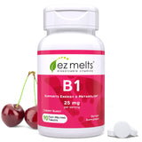 EZ Melts envase frontal mostrando formato Cherry Burst y conveniencia