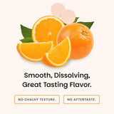 EZ Melts ambiente con naranja, sugiere sabor cítrico natural