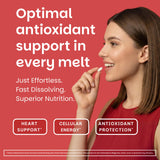 EZ Melts tableta disolviéndose en la boca para absorción rápida
