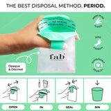 Fab Little Bag textura del material resistente e impermeable para evitar fugas