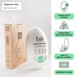 Fab Little Bag al dispensar una bolsa, entrega suave y discreta
