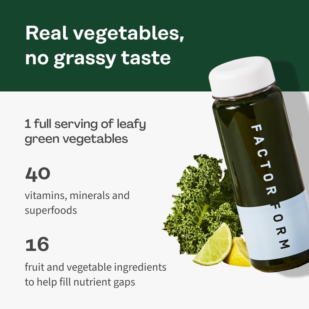 FACTOR FORM envase en encimera de cocina mostrando estilo de vida saludable