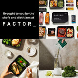 FACTOR FORM etiqueta nutricional destacando 25 g proteína por ración
