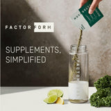 FACTOR FORM etiqueta nutricional y lista de ingredientes visibles para transparencia