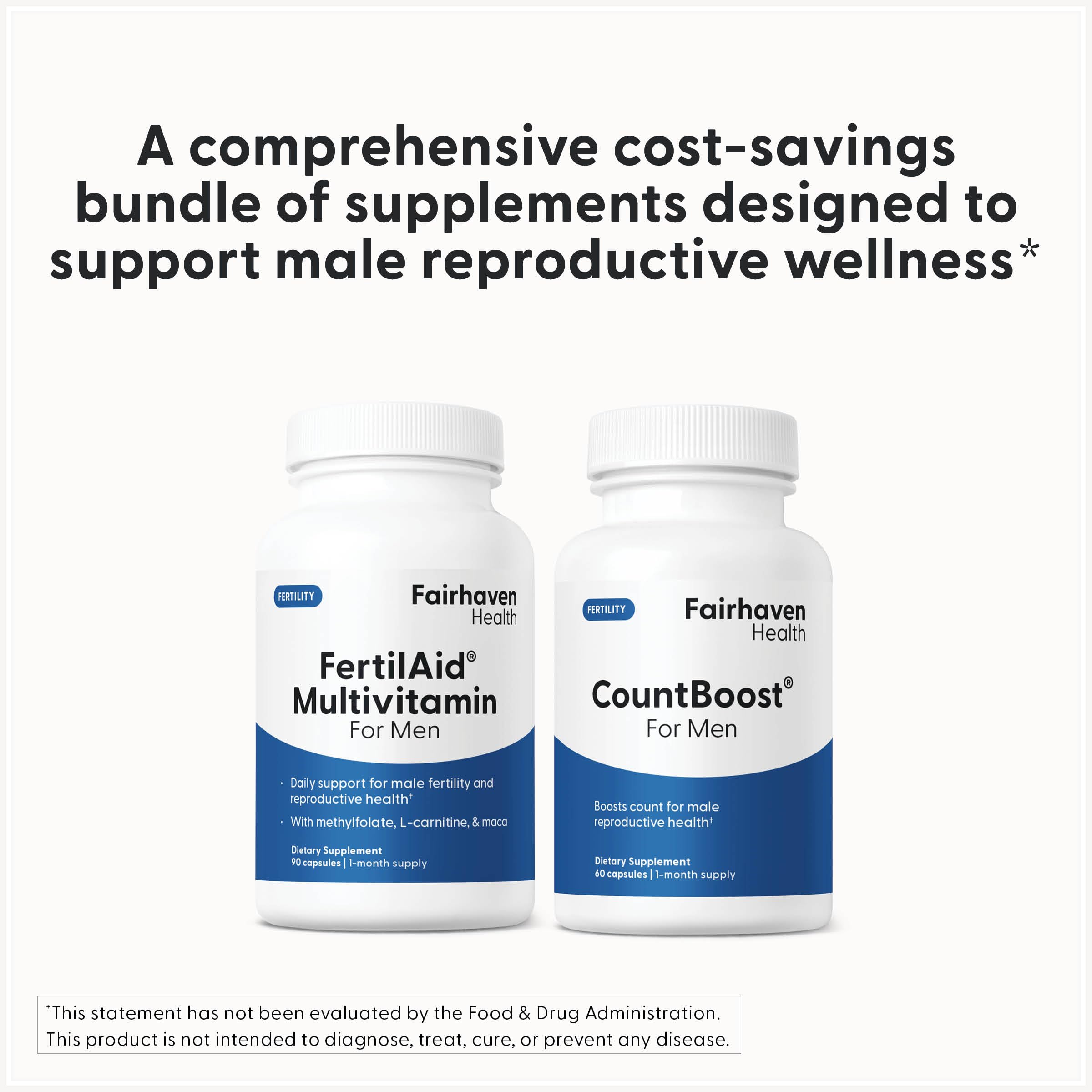Fairhaven Health frasco abierto con tabletas accesibles para toma diaria