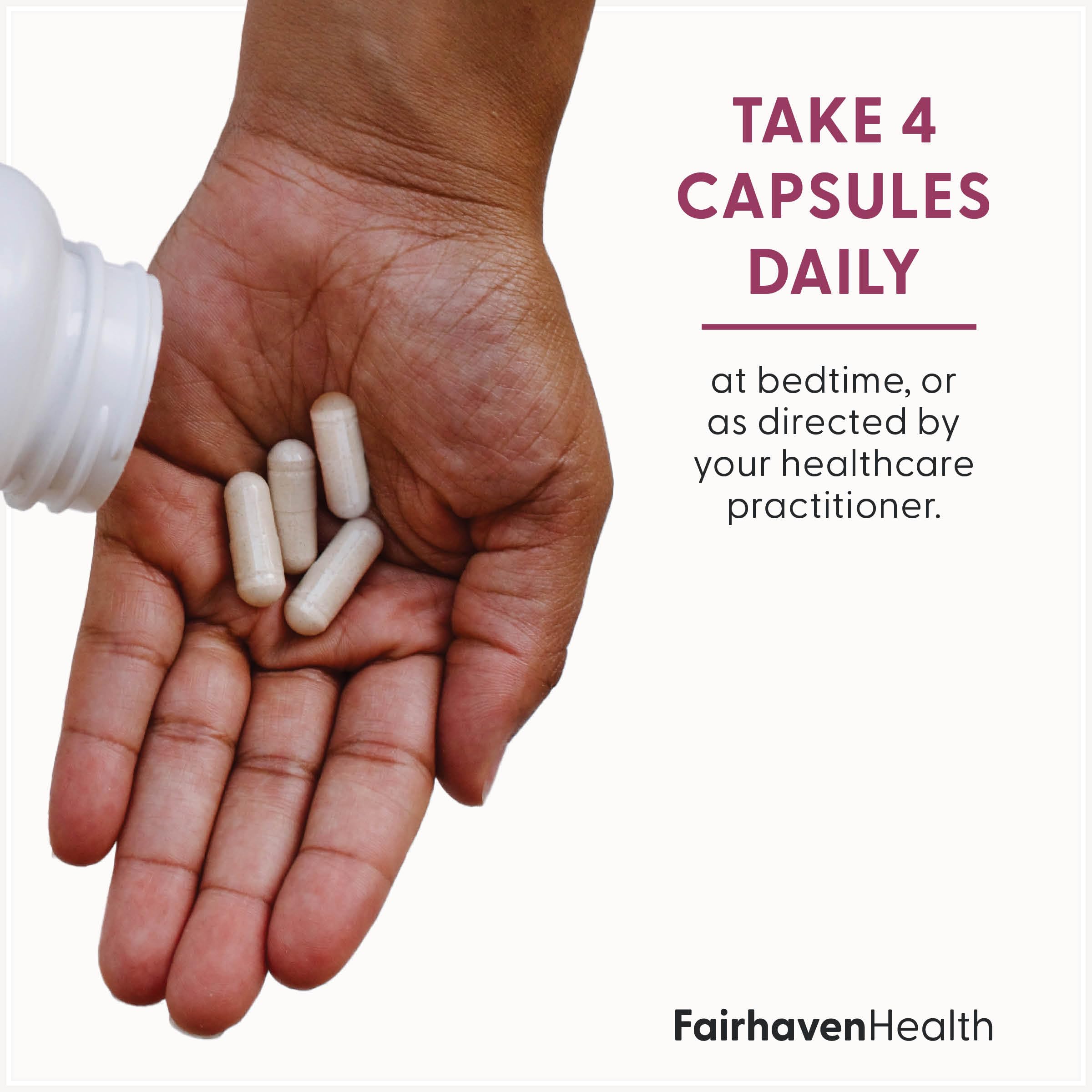 Fairhaven Health OvaBoost etiqueta con nutrientes clave y garantía de fabricación
