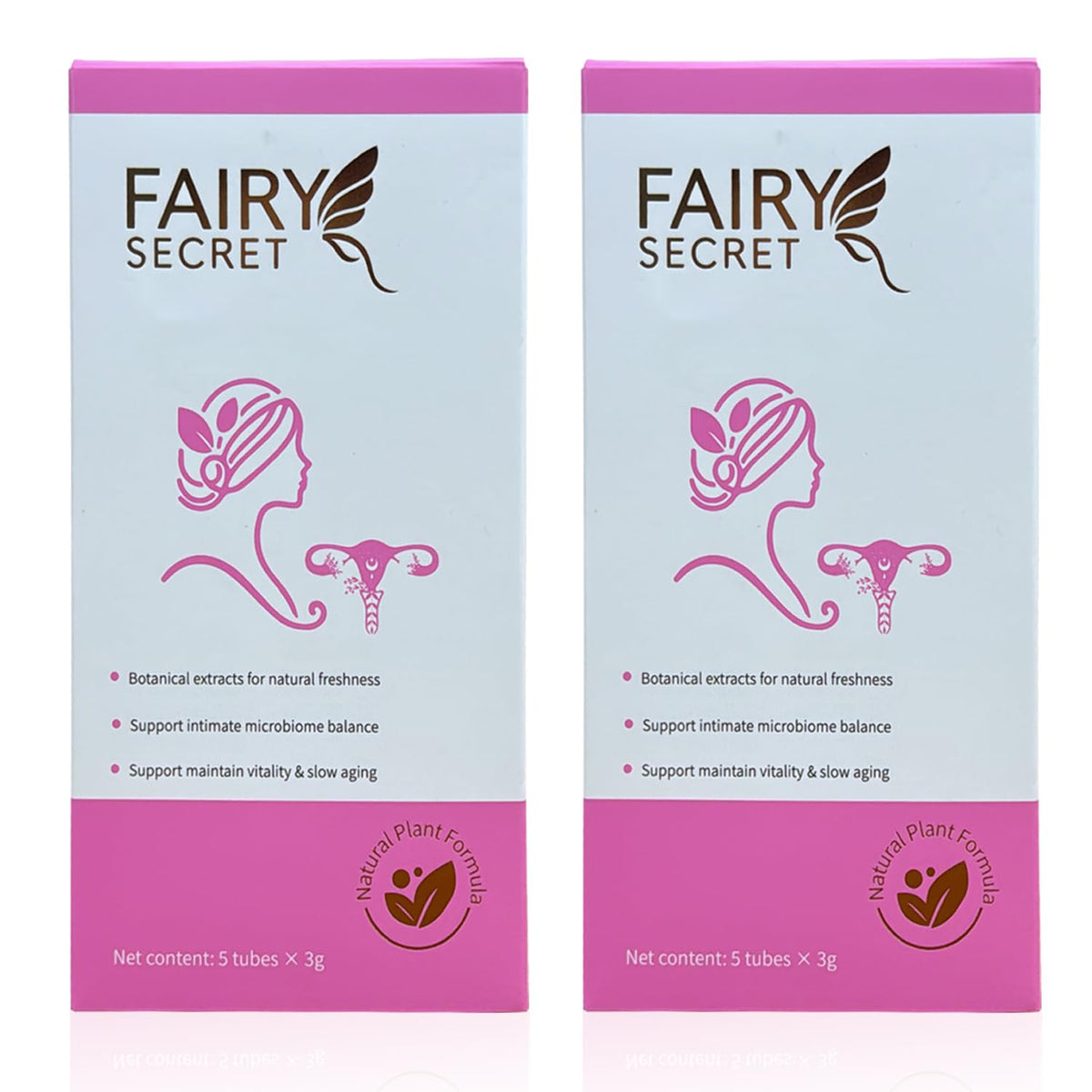 FAIRY SECRET frente del envase mostrando diseño y conveniencia de 10 tubos