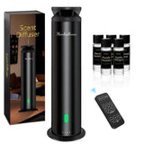 Fajuod difusor torre frontal color Ultra Black mostrando diseño elegante y moderno