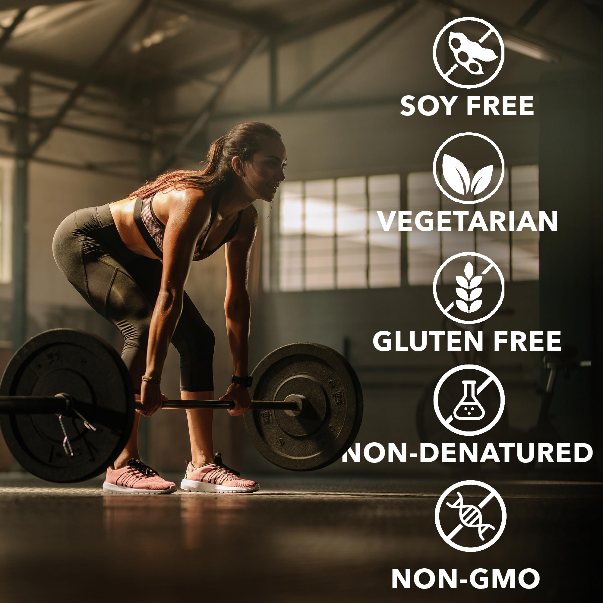 Fantastic Nutrition cucharada con porción que muestra 30 g proteína