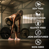 Fantastic Nutrition cucharada con porción que muestra 30 g proteína