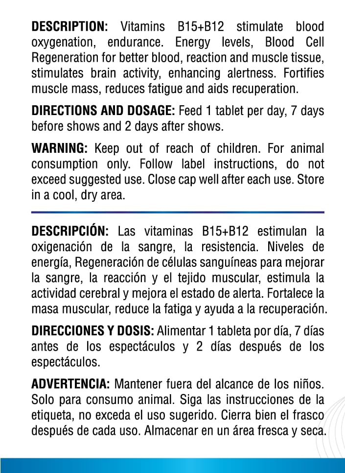 Farmalab B12 B15 frasco almacenado en lugar seco para garantizar conservación