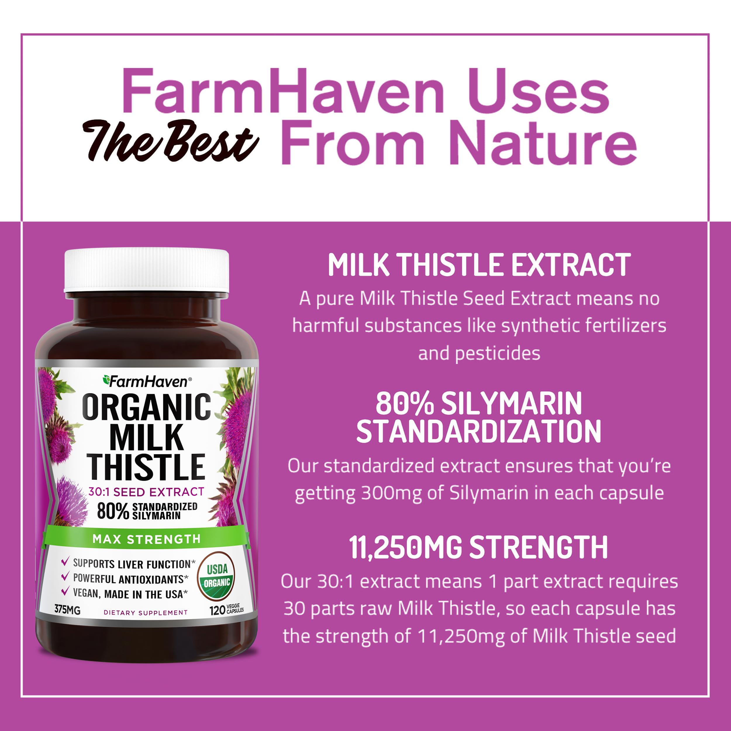 FarmHaven estilo de vida saludable con frasco y alimentos frescos