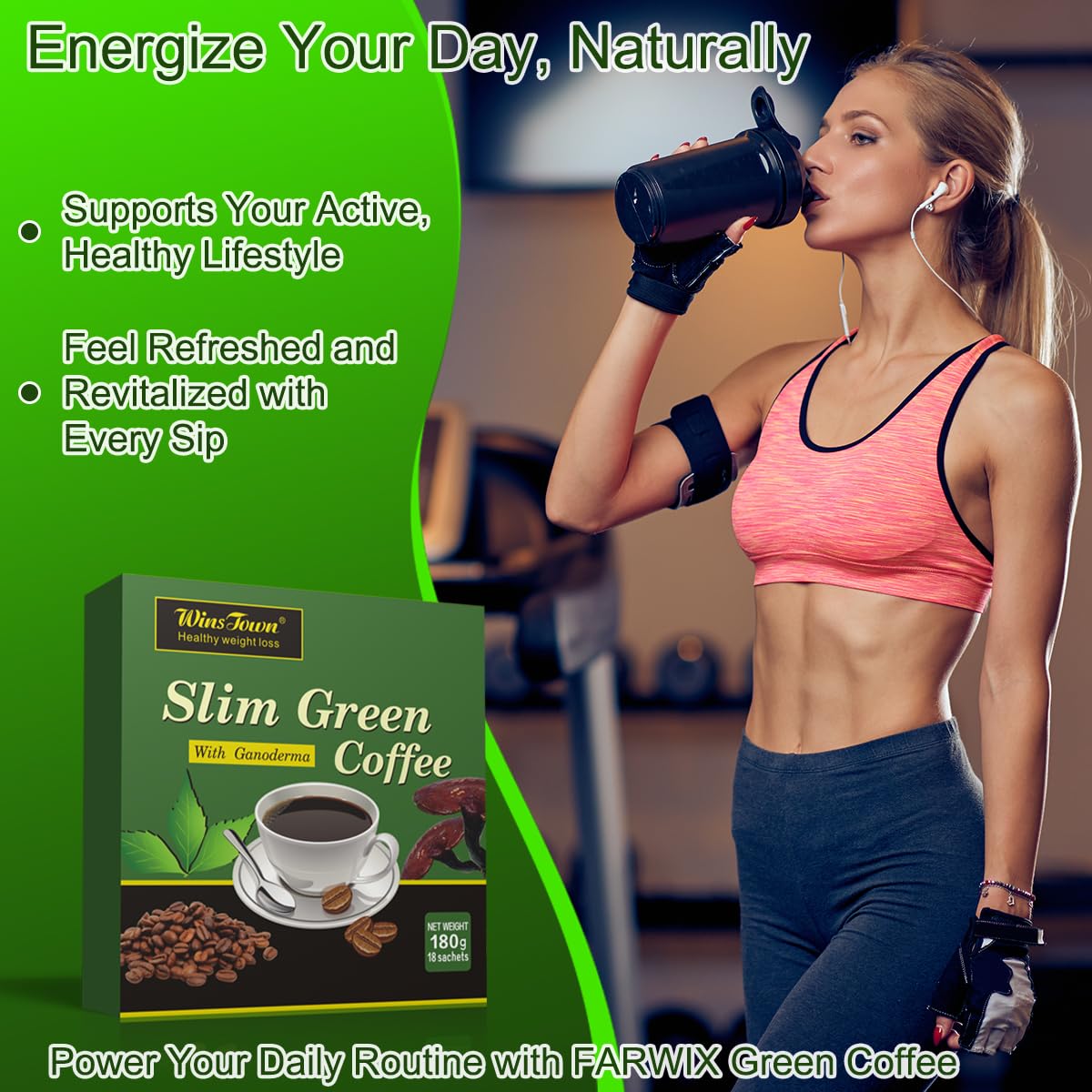 Taza con infusión que contiene FARWIX, sabor natural en bebida caliente