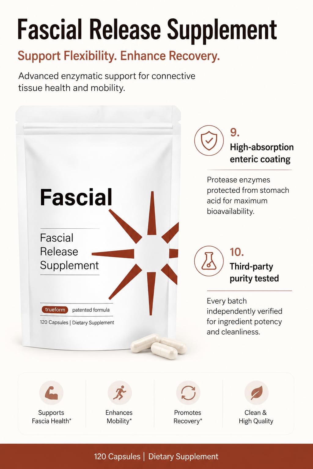 Fascial comparación de tamaño junto a monedas para referencia visual