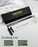 Fashtour comparativa tamaño con mano, guía visual para elegir talla