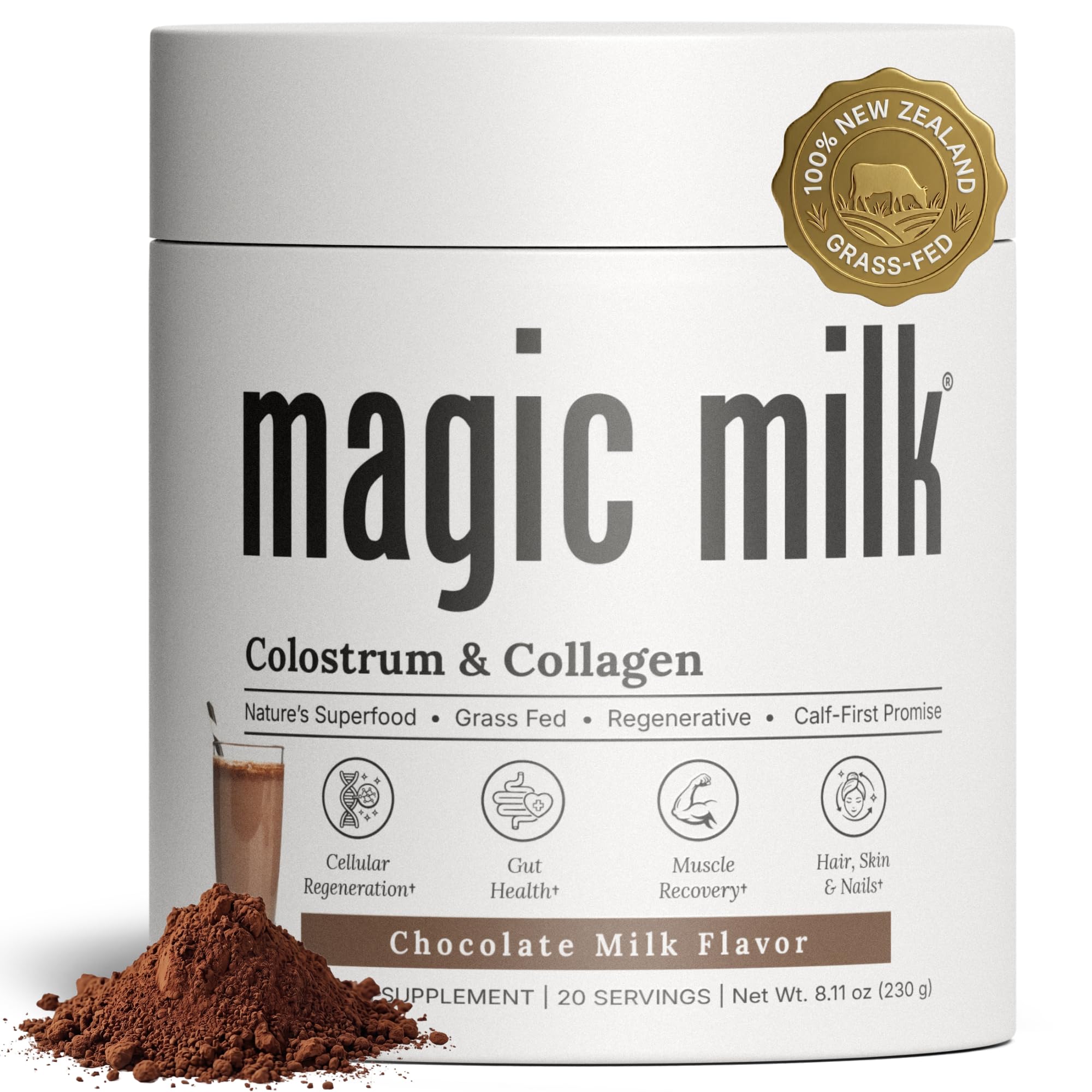 Fasted Athlete envase frontal de Magic Milk mostrando marca y beneficio nutricional