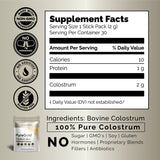 Fasted Athlete PureGold etiqueta con ingredientes y origen transparente